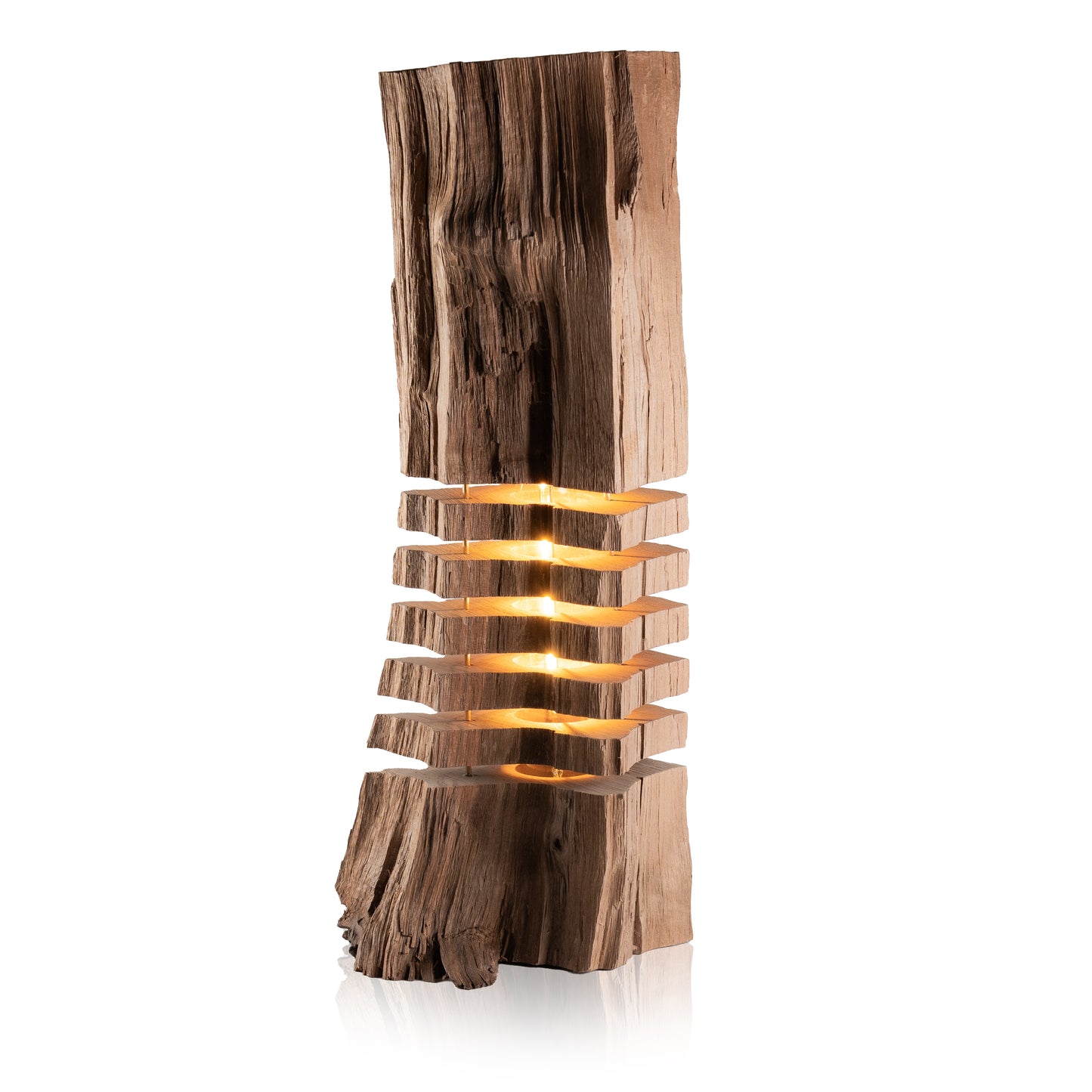 Lampe bûche, Noyer-018 XL